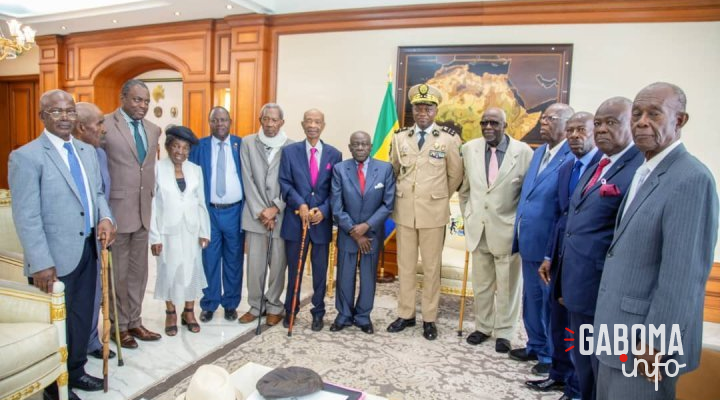 Le Comité des sages et dignitaires de la République reçu par Brice Clotaire Oligui Nguema