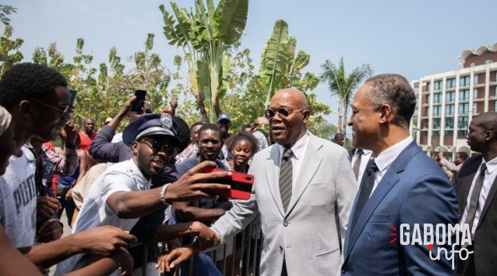 Samuel L. Jackson reçu en audience par trois ministres gabonais