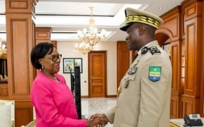 La présidente du Sénat reçue en audience par le président de transition